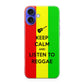 Keep Calm and Listen to Reggae iPhone 16 / 16 Plus Case