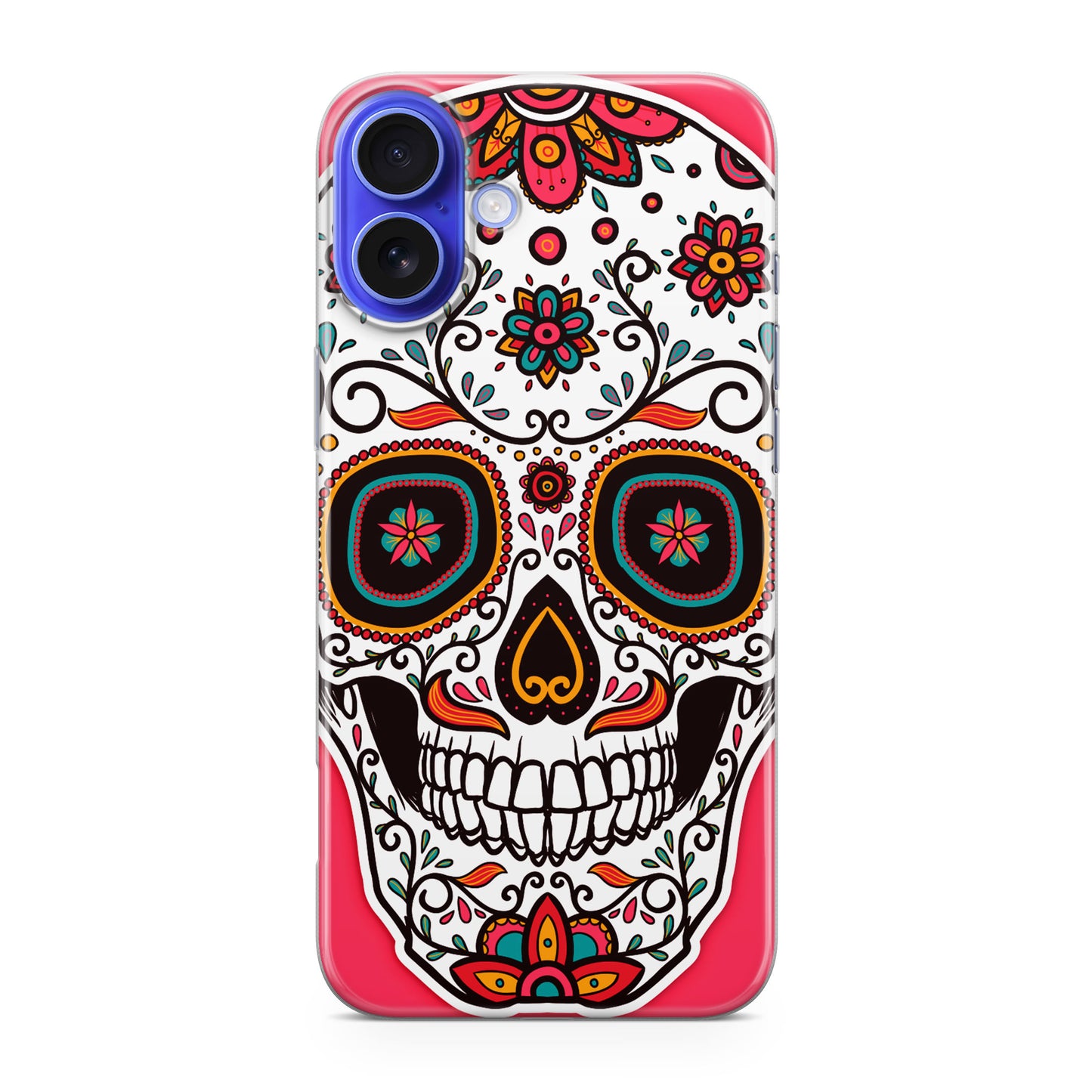 Pink Sugar Skull iPhone 16 / 16 Plus Case