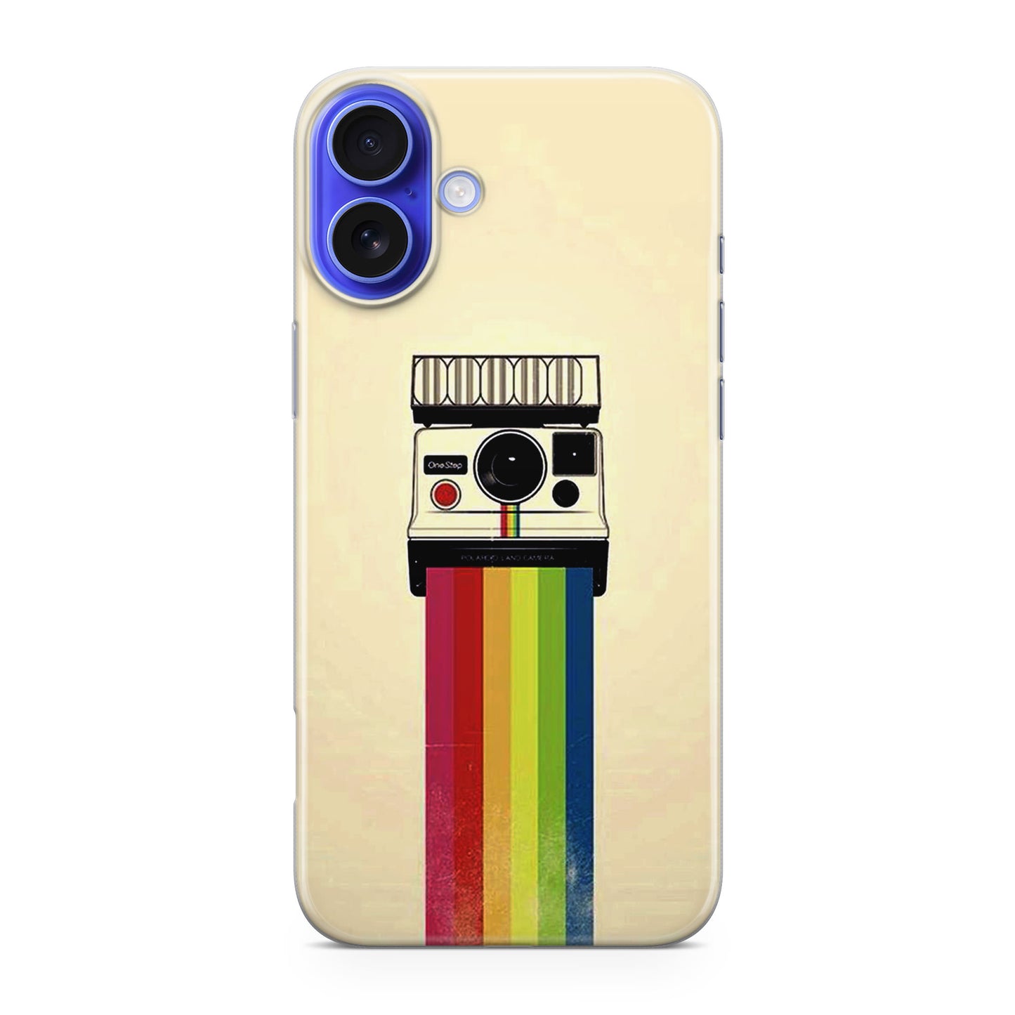 Polaroid Camera Colorful Rainbow iPhone 16 / 16 Plus Case