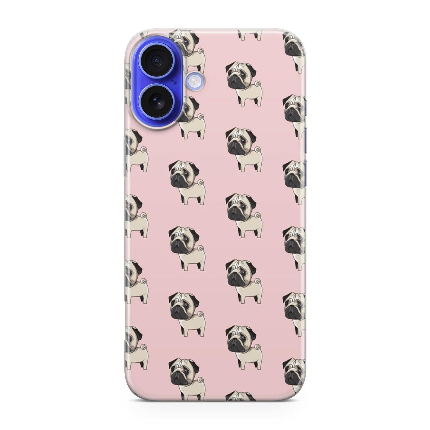 Pugs Pattern iPhone 16 / 16 Plus Case