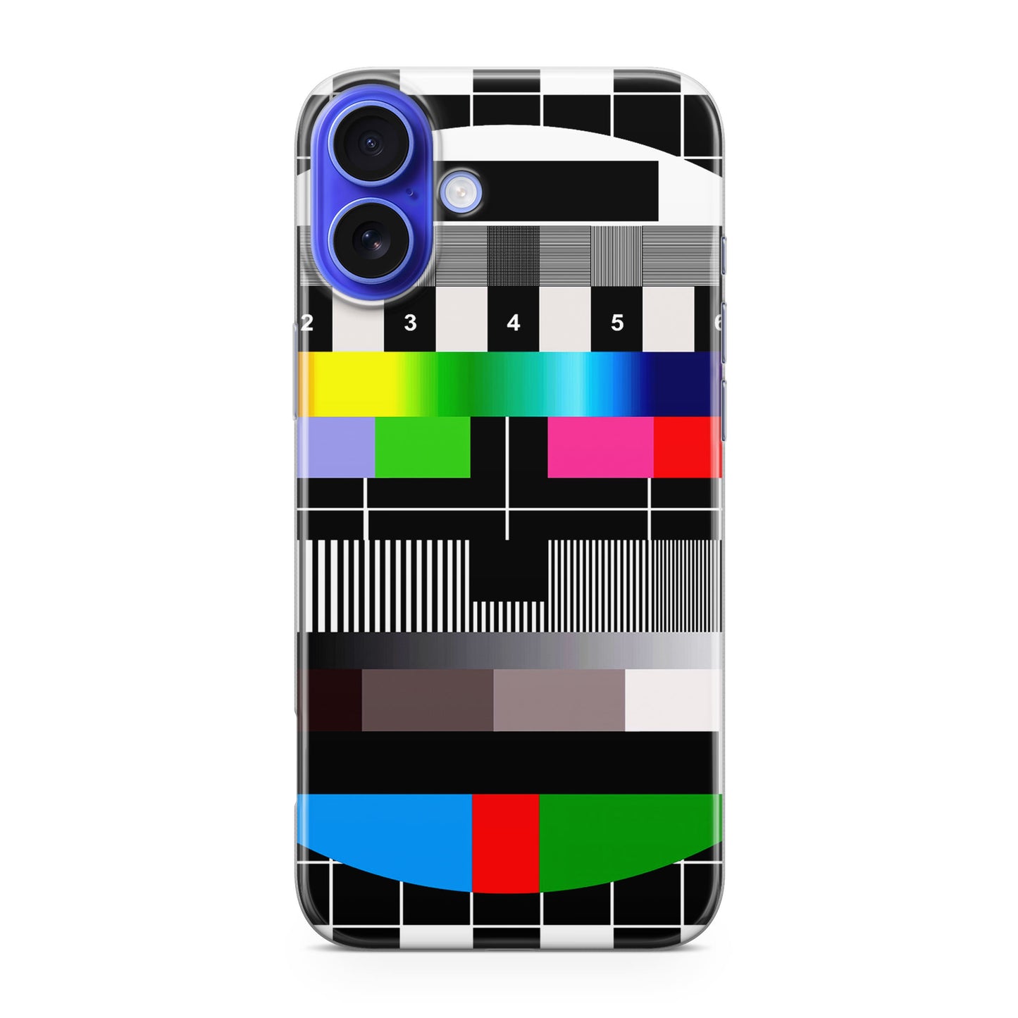 Scheme Pause TV Colorful Mesh iPhone 16 / 16 Plus Case