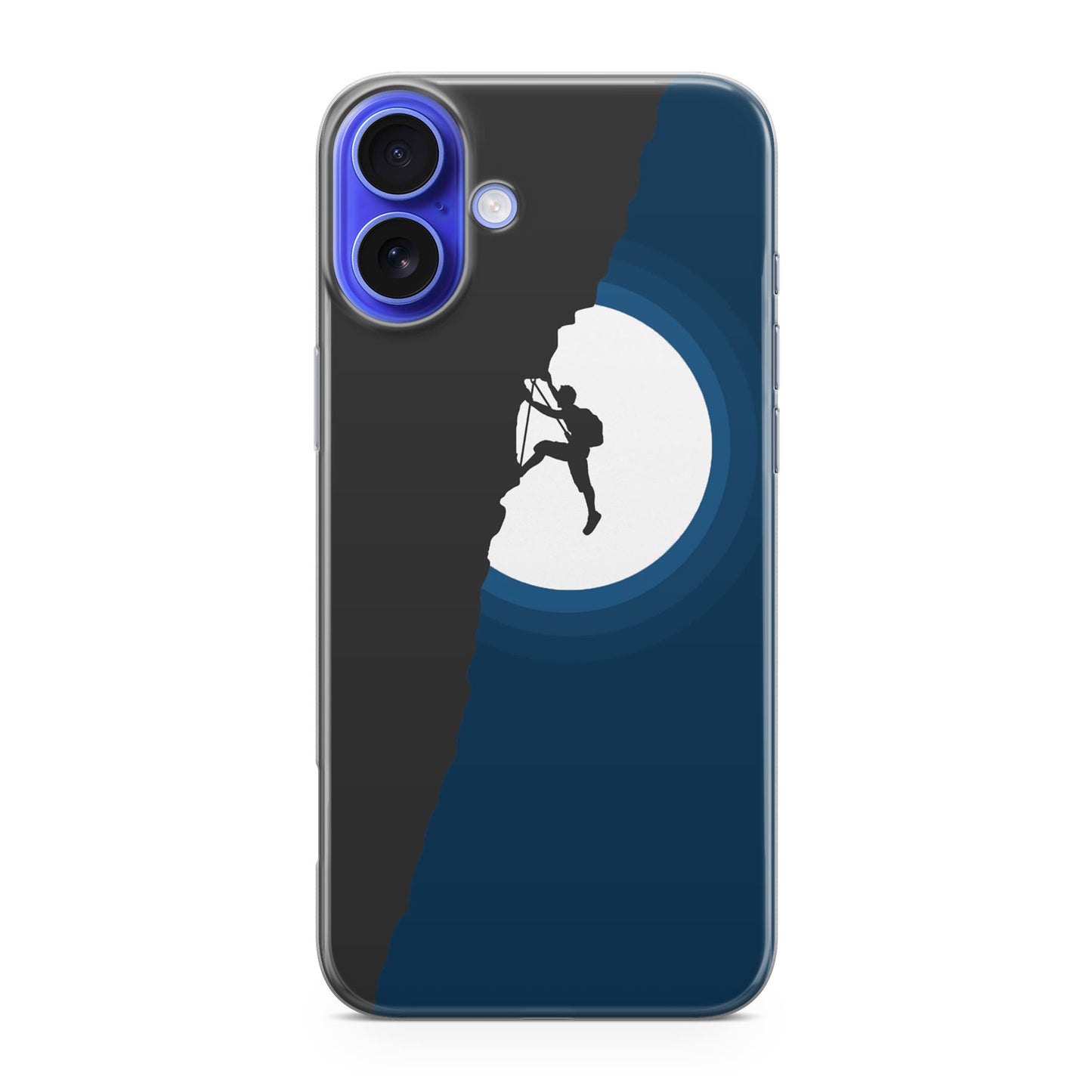 Silhouette of Climbers iPhone 16 / 16 Plus Case