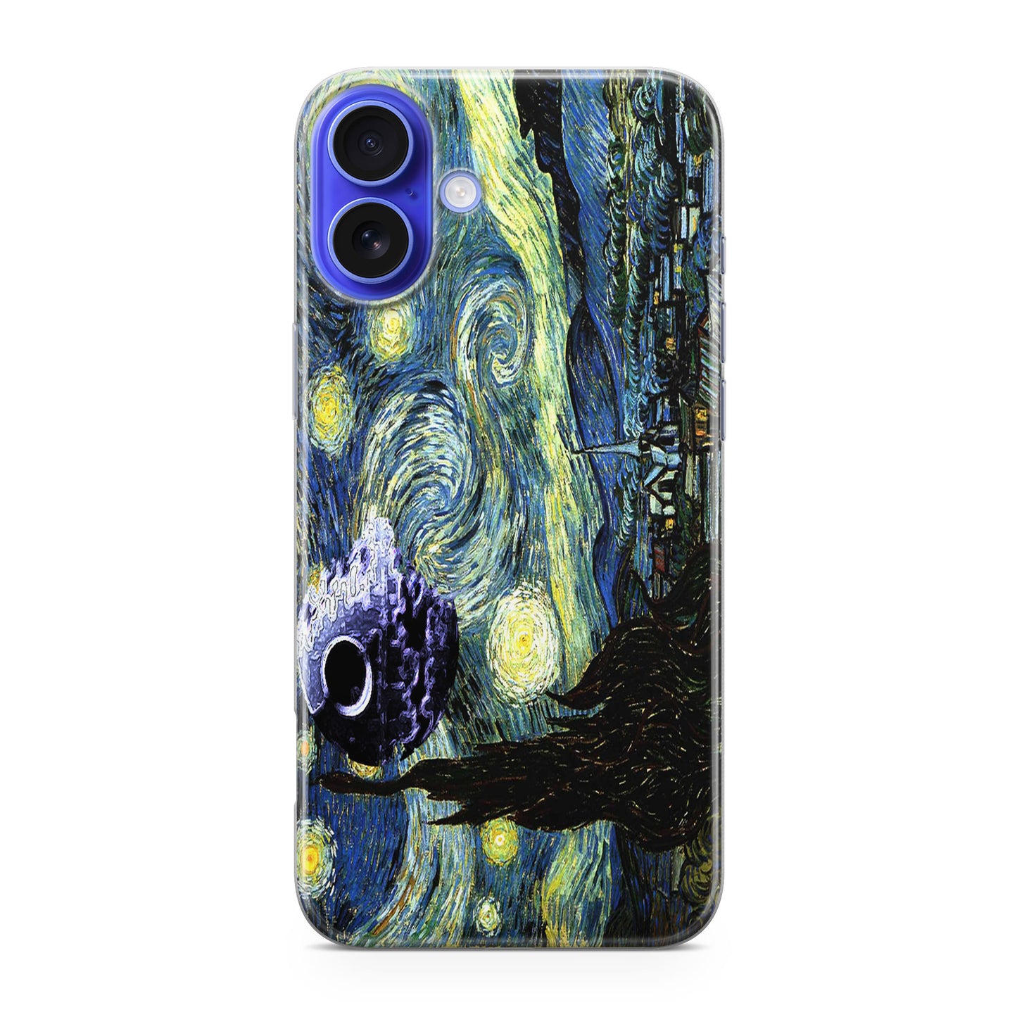 Skellington on a Starry Night iPhone 16 / 16 Plus Case