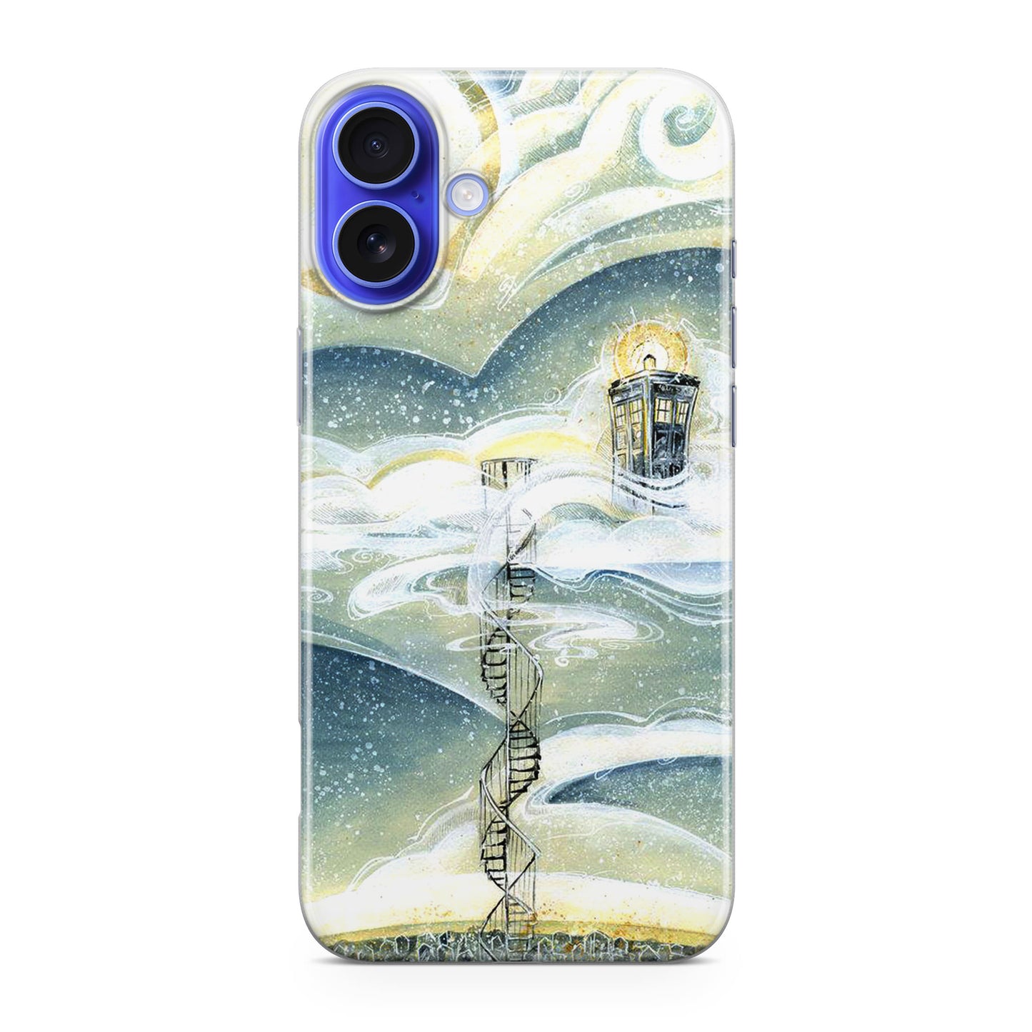 Tardis Cloud iPhone 16 / 16 Plus Case