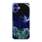 Tardis Walking To The Moon iPhone 16 / 16 Plus Case