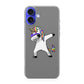 Unicorn Dabbing Grey iPhone 16 / 16 Plus Case