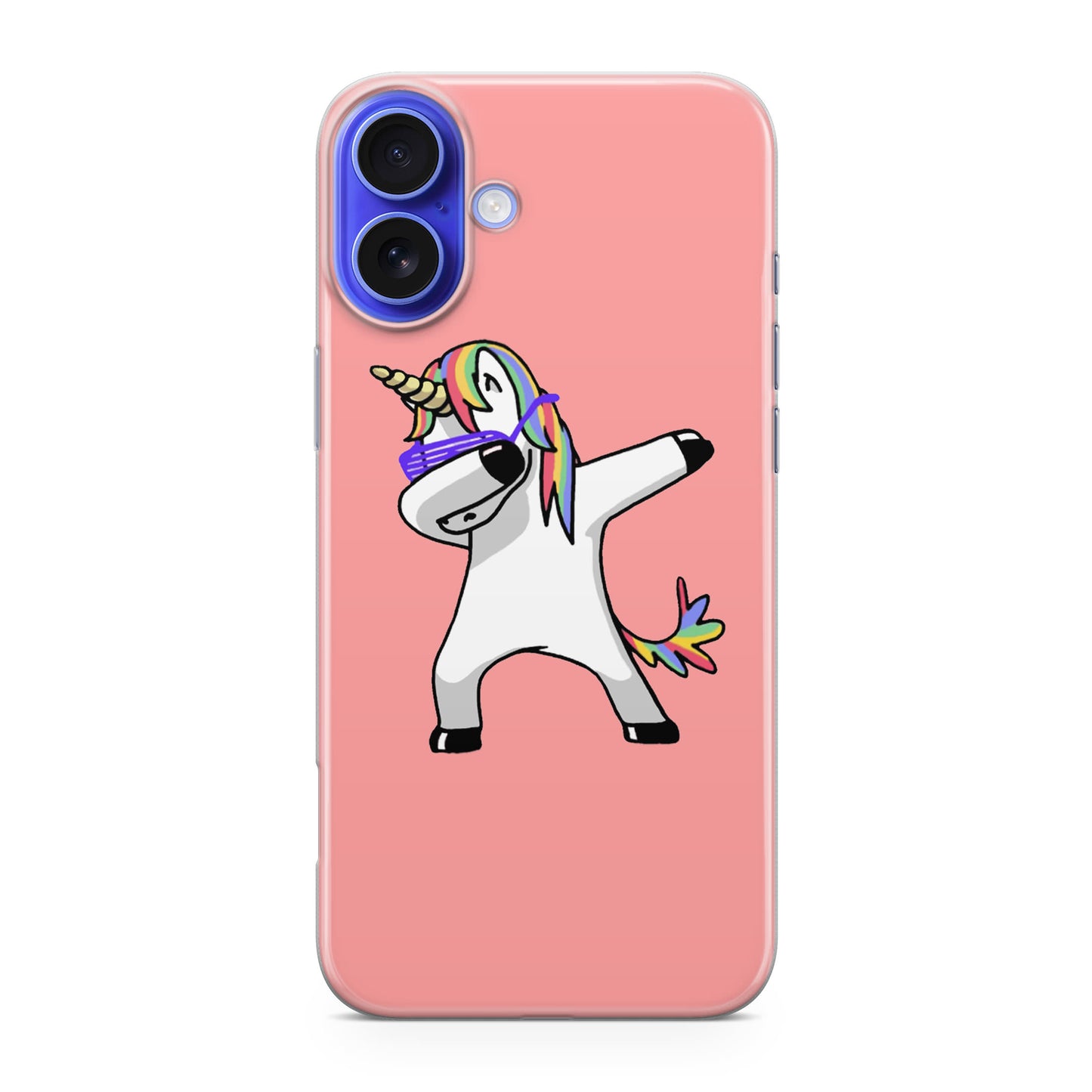 Unicorn Dabbing Pink iPhone 16 / 16 Plus Case