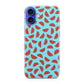 Watermelon Fruit Pattern Blue iPhone 16 / 16 Plus Case