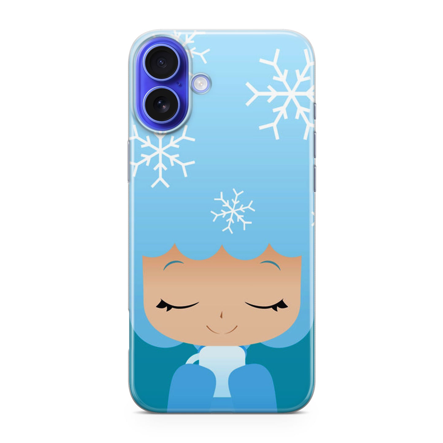 Winter Afro Girl iPhone 16 / 16 Plus Case