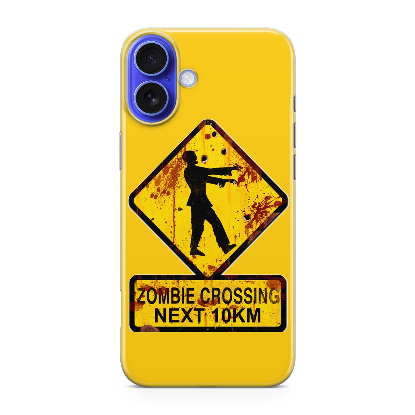 Zombie Crossing Sign iPhone 16 / 16 Plus Case