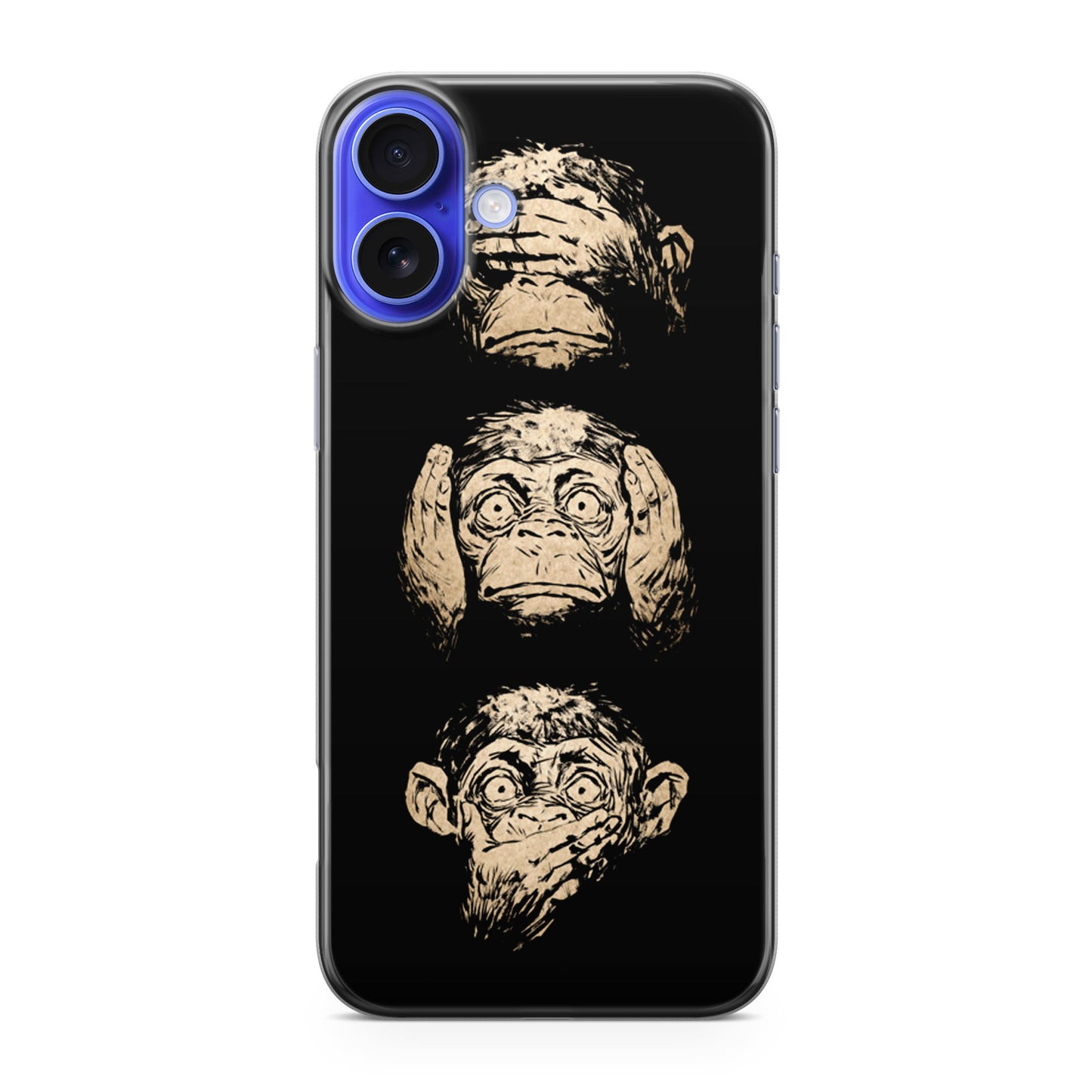 3 Wise Monkey iPhone 16 / 16 Plus Case