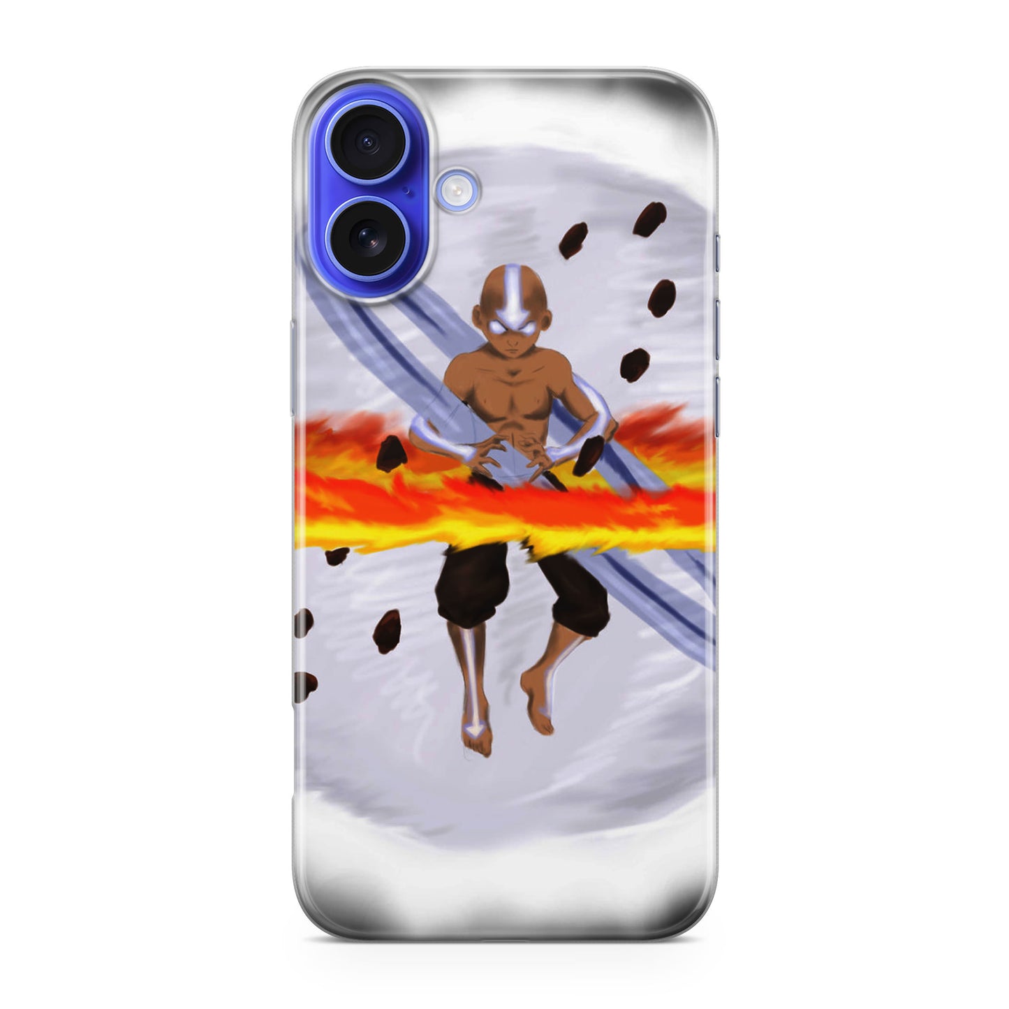 Avatar Aang Controls Four Elements iPhone 16 / 16 Plus Case