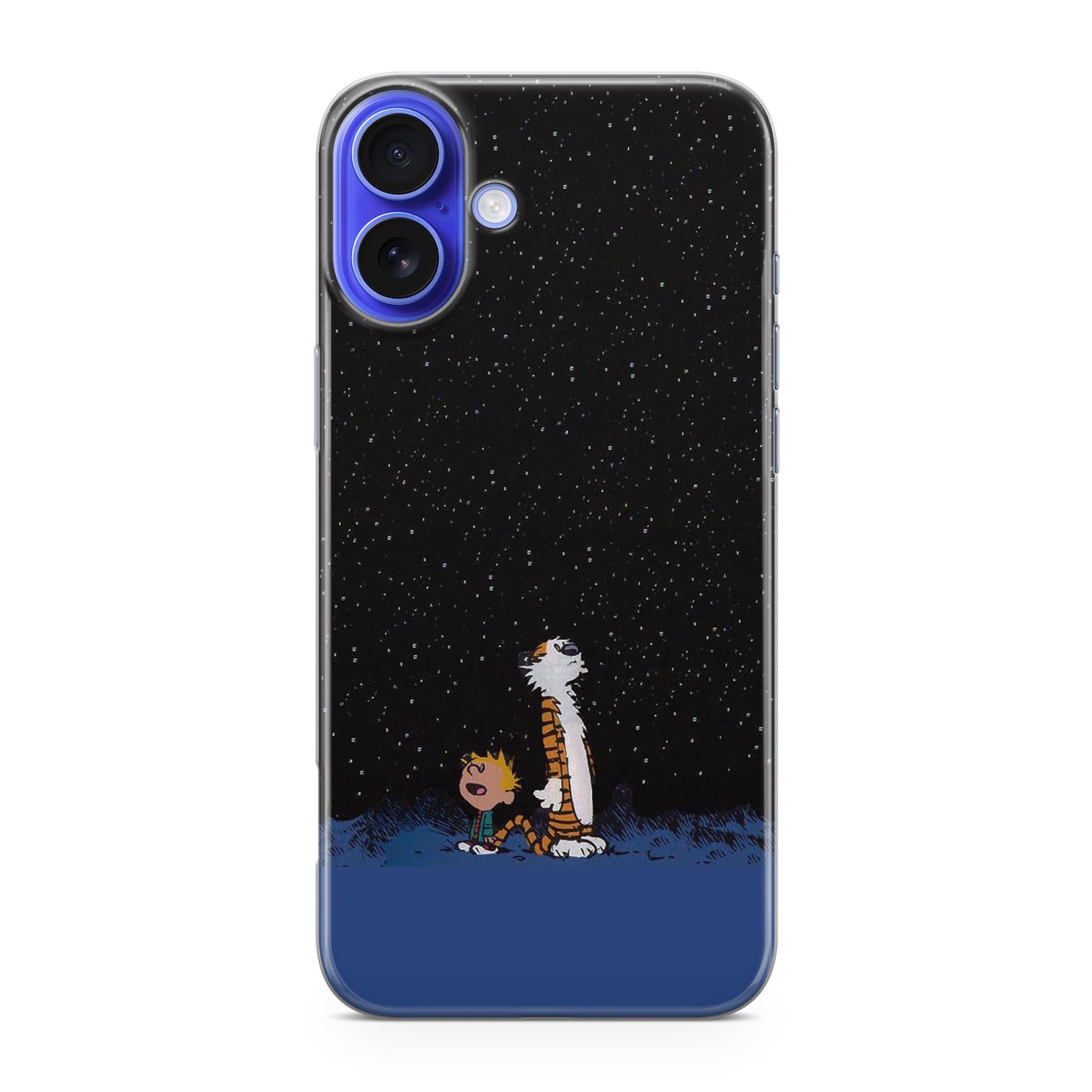 Calvin and Hobbes Space iPhone 16 / 16 Plus Case