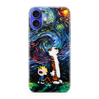 Calvin Art At Starry Night iPhone 16 / 16 Plus Case