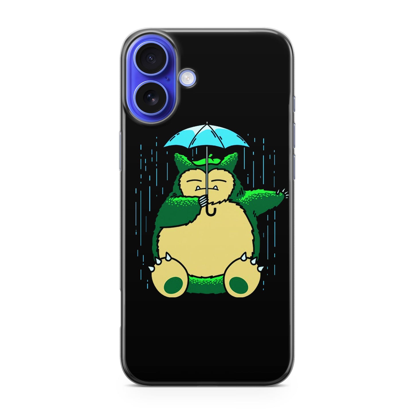 Cute Snorlax Umbrella iPhone 16 / 16 Plus Case