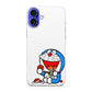 Doraemon Minimalism iPhone 16 / 16 Plus Case