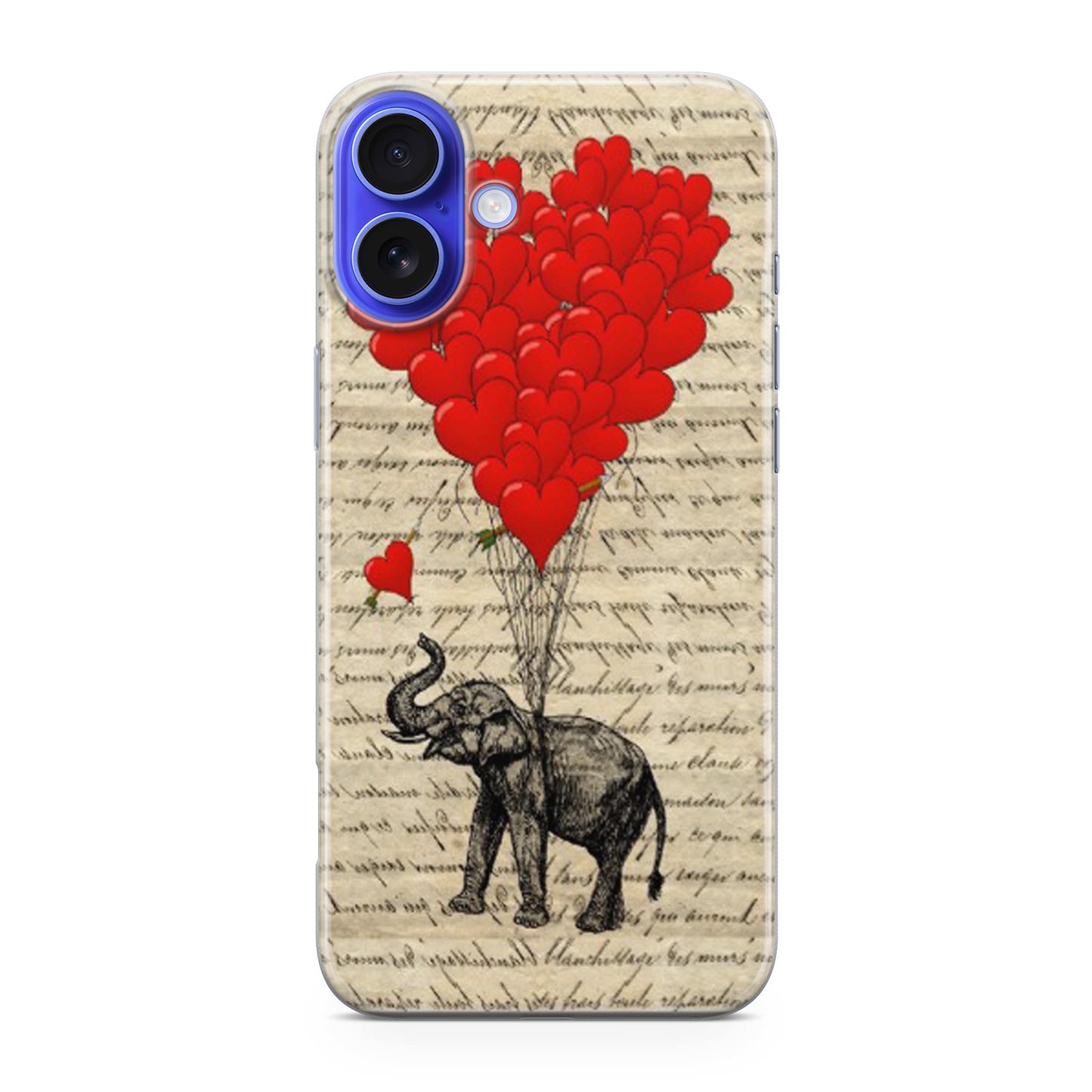 Elephant And Heart iPhone 16 / 16 Plus Case