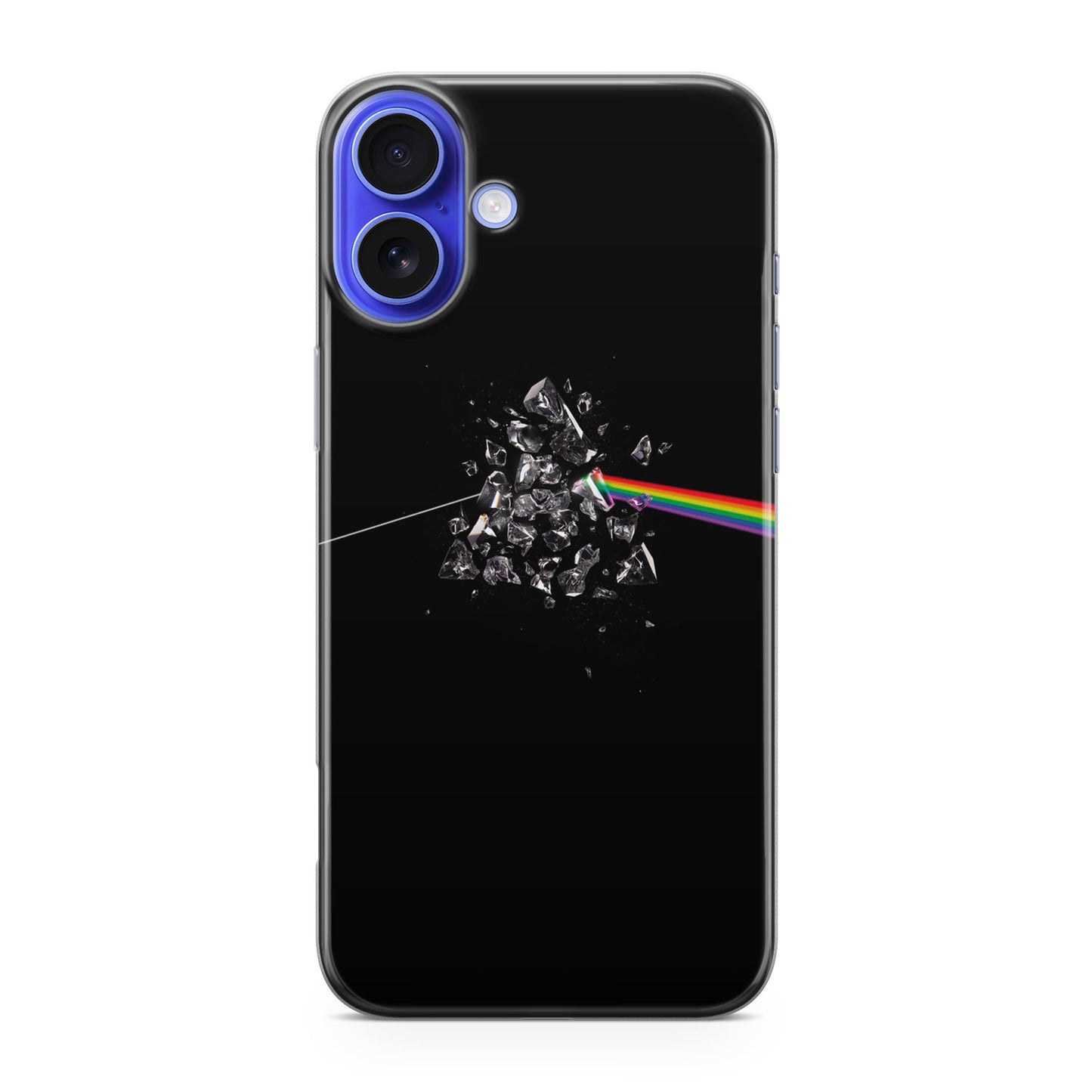 Glass Broken Light Refraction iPhone 16 / 16 Plus Case