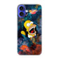 Homer Behind The Black Hole iPhone 16 / 16 Plus Case