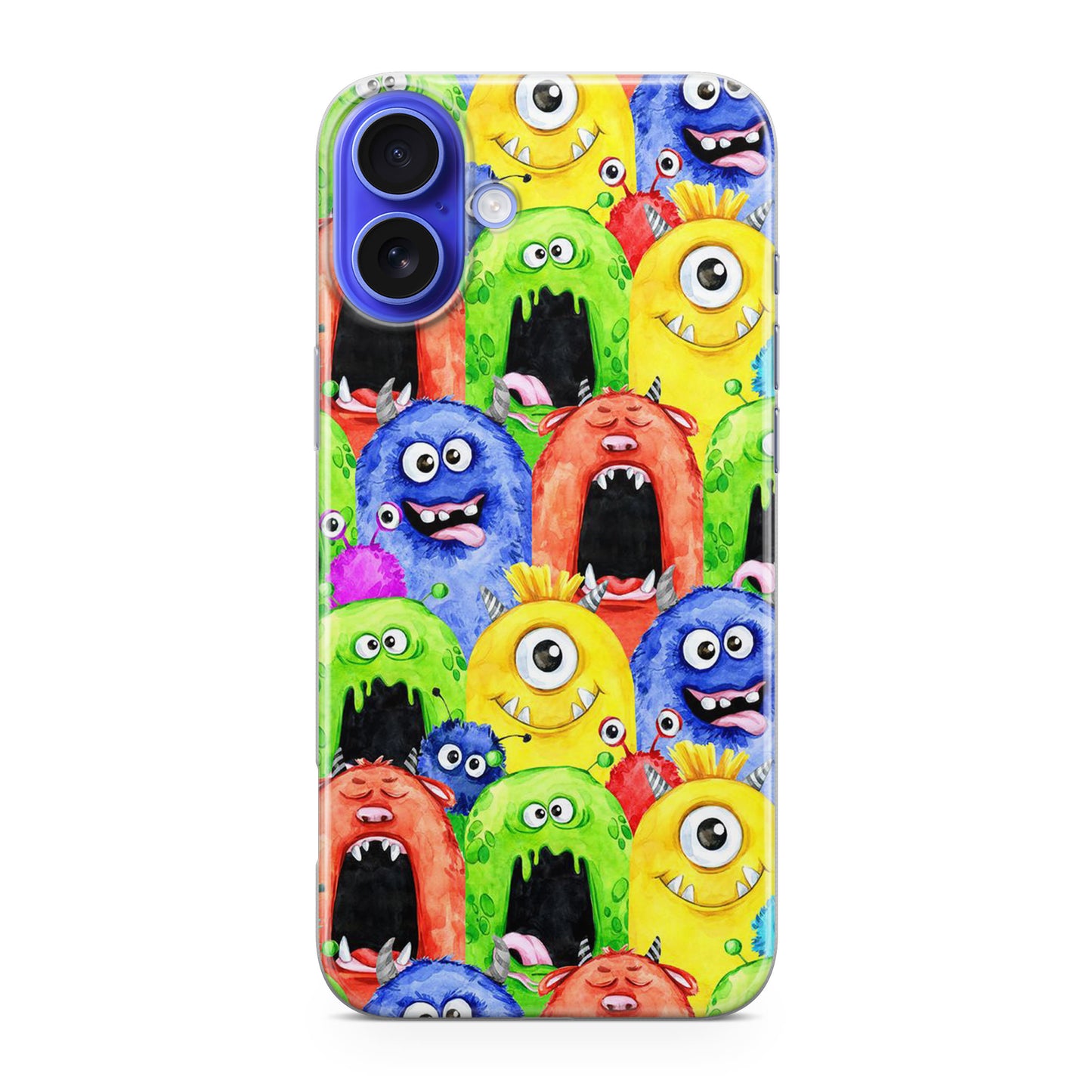 Monster Watercolor Art iPhone 16 / 16 Plus Case