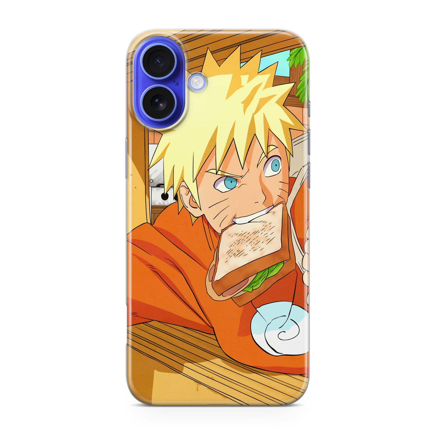 Naruto Eats Sandwich iPhone 16 / 16 Plus Case