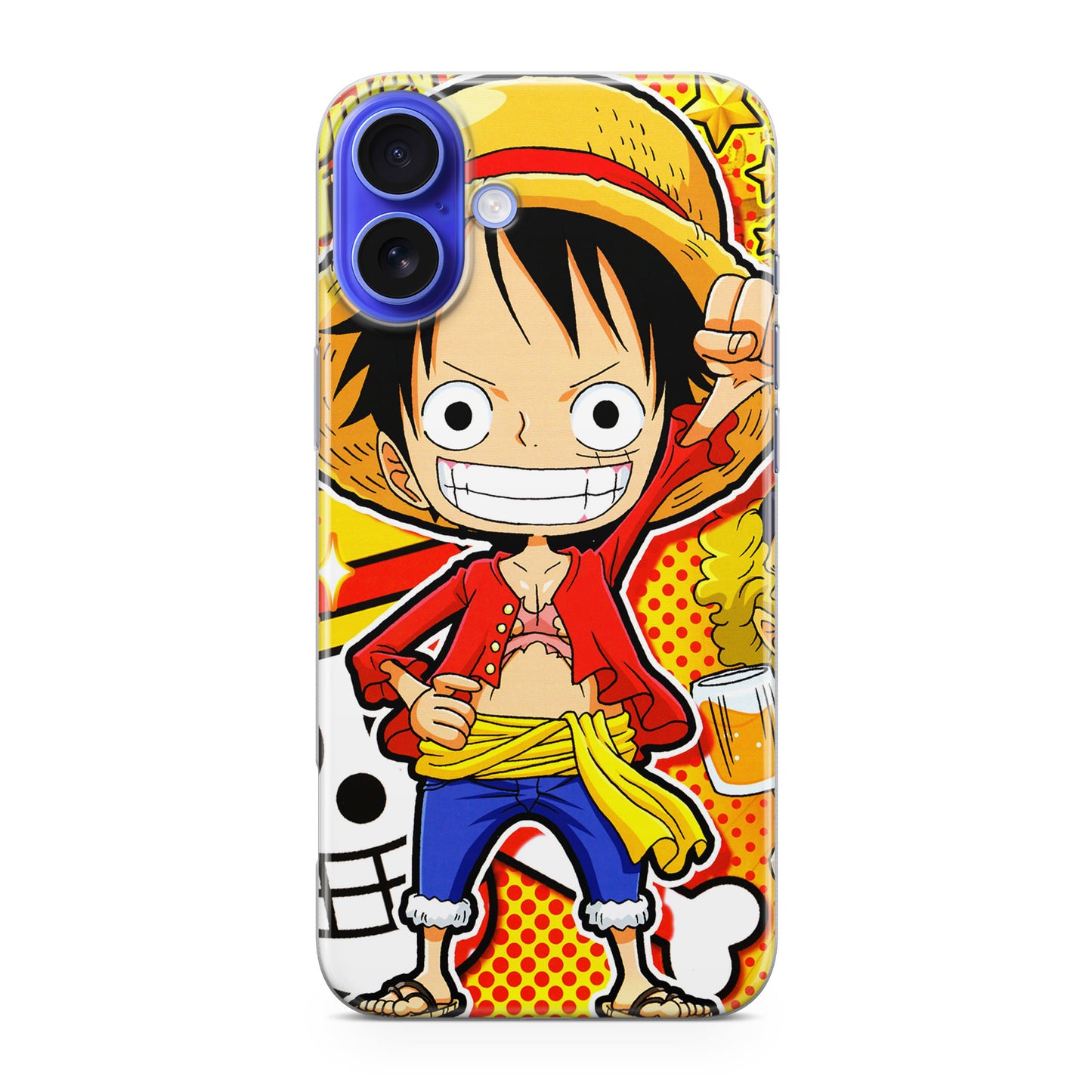 One Piece Cute Luffy iPhone 16 / 16 Plus Case