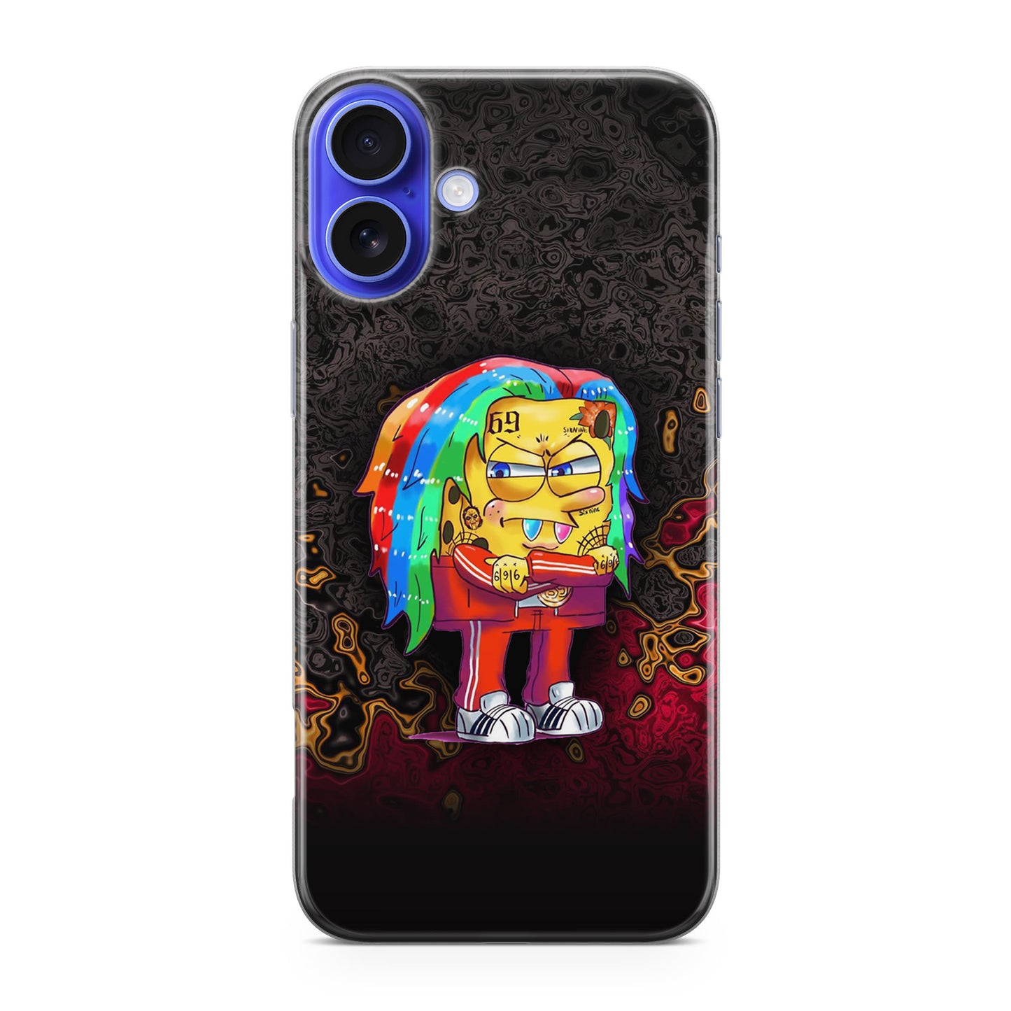 Sponge Hypebeast 69 Mode iPhone 16 / 16 Plus Case