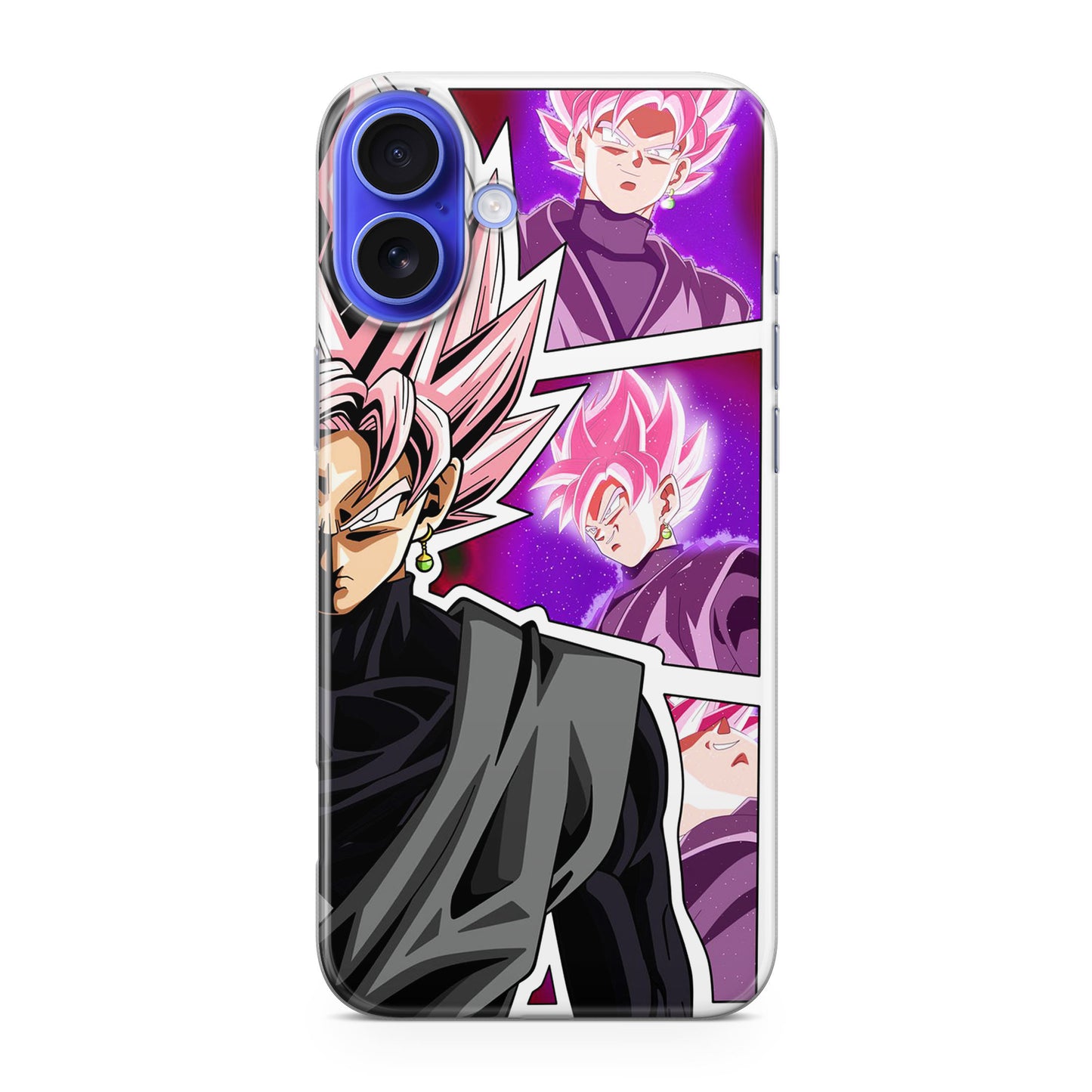 Super Goku Black Rose Collage iPhone 16 / 16 Plus Case