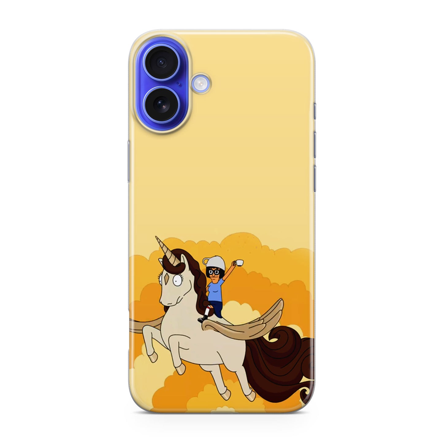 Tina Belcher And Unicorn iPhone 16 / 16 Plus Case