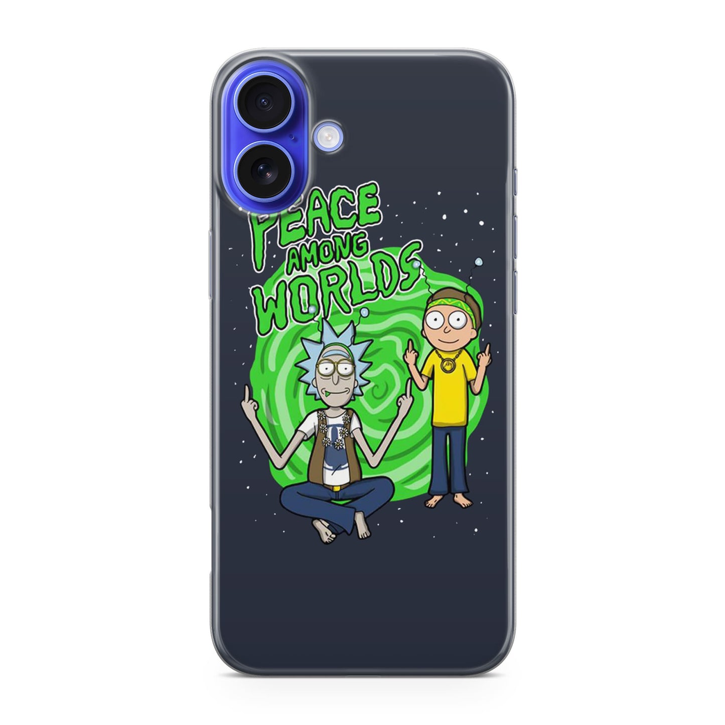 Rick And Morty Peace Among Worlds iPhone 16 / 16 Plus Case