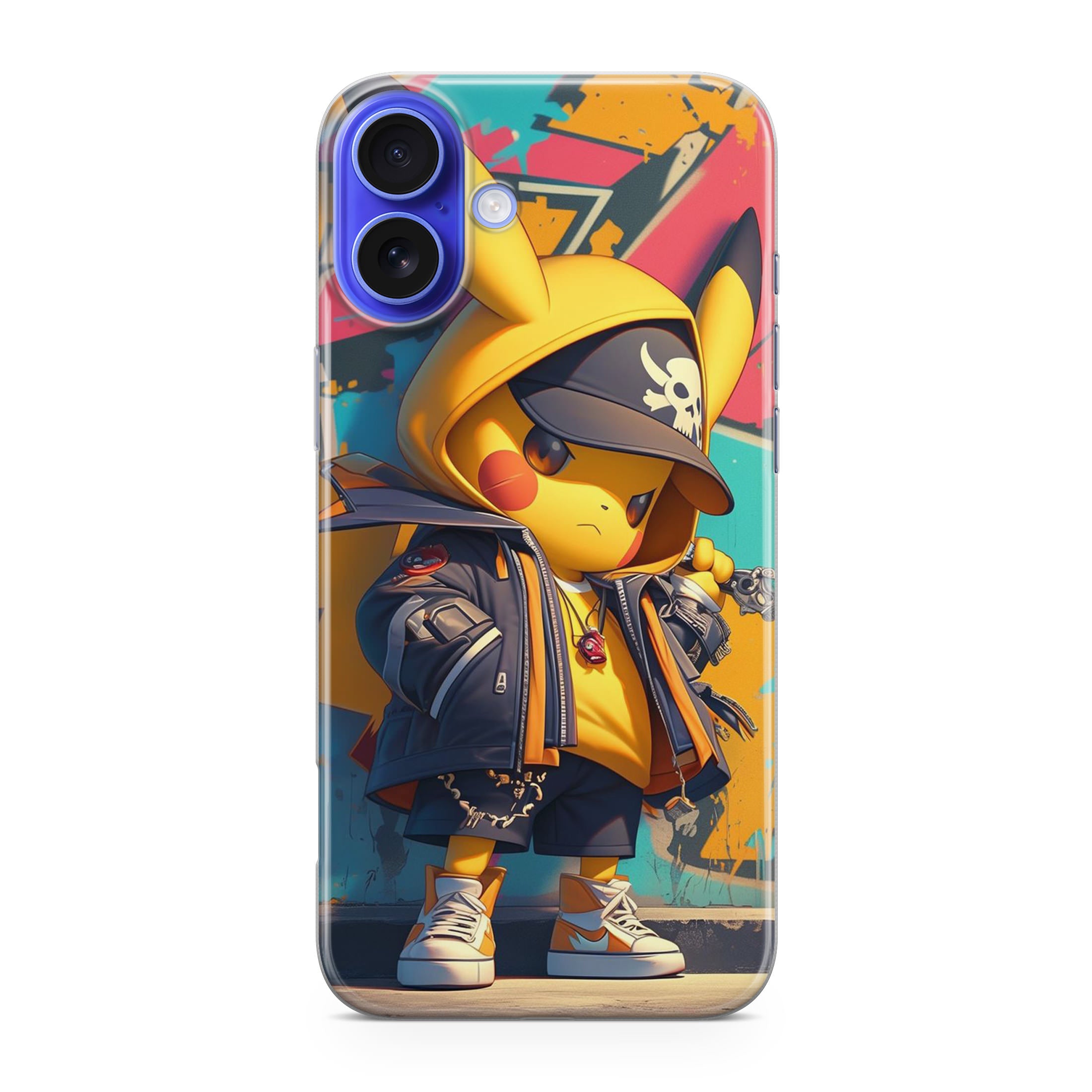 Pikachu Street Rebellion iPhone 16 / 16 Plus Case