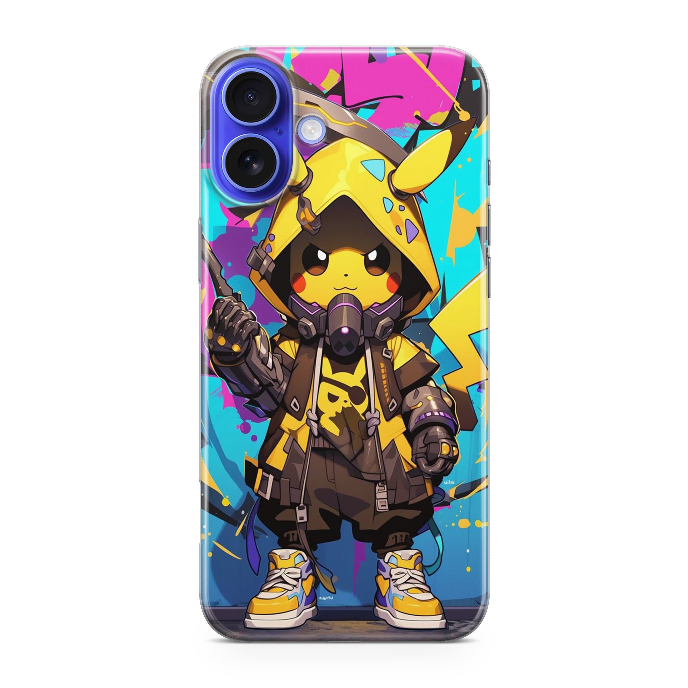 Pikachu Street Shock Assassin iPhone 16 / 16 Plus Case
