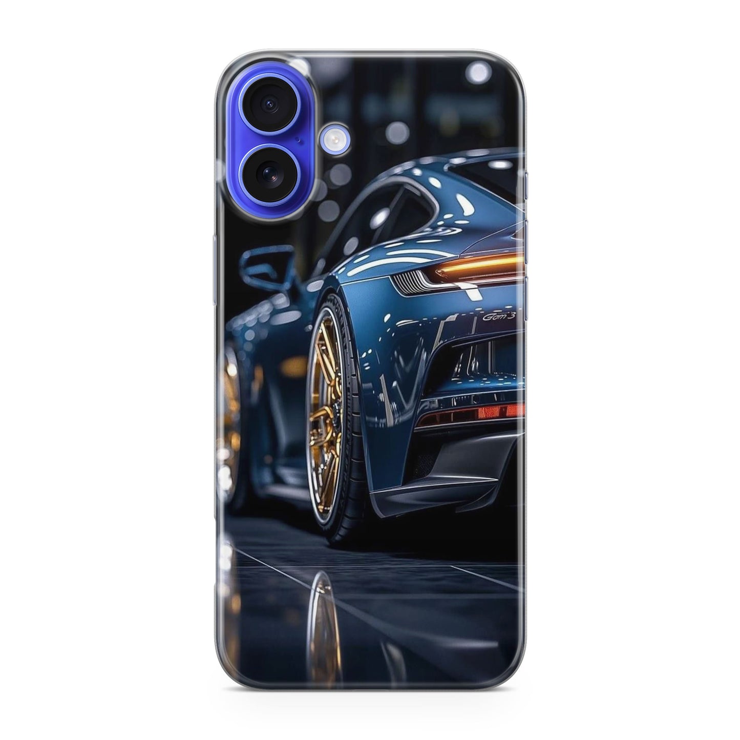 Velvet Thunder Elegance on Wheels iPhone 16 / 16 Plus Case