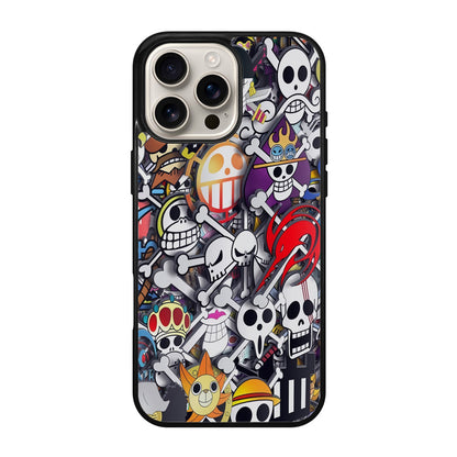 All Pirate Symbols One Piece iPhone 16 Pro / 16 Pro Max Case