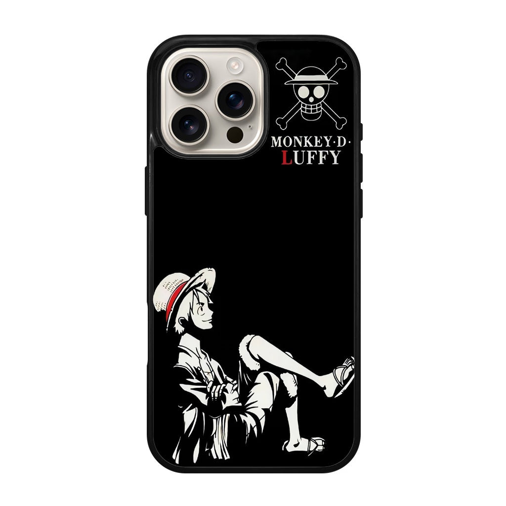 Monkey D Luffy Black And White iPhone 16 Pro / 16 Pro Max Case