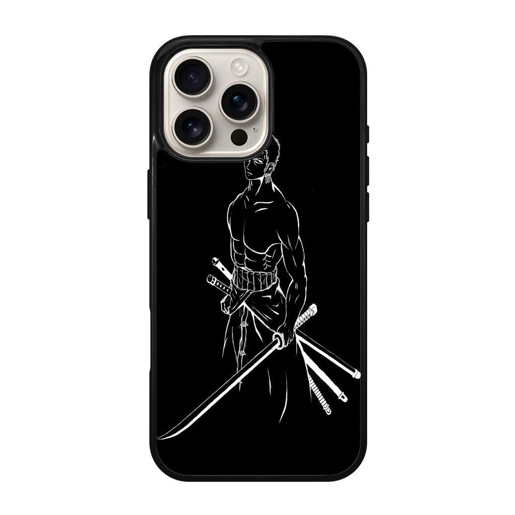 Roronoa Zoro Outlines iPhone 16 Pro / 16 Pro Max Case