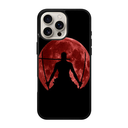 Silhouette Of Zoro In Santoryu Mode iPhone 16 Pro / 16 Pro Max Case