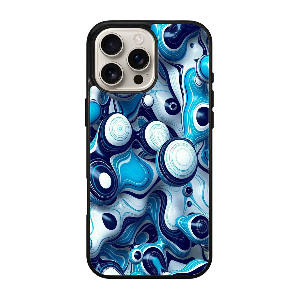 Abstract Art All Blue iPhone 16 Pro / 16 Pro Max Case