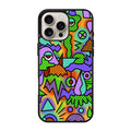 Abstract Colorful Doodle Art iPhone 16 Pro / 16 Pro Max Case