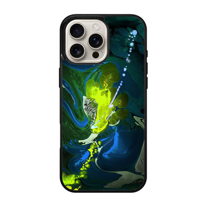 Abstract Green Blue Art iPhone 16 Pro / 16 Pro Max Case