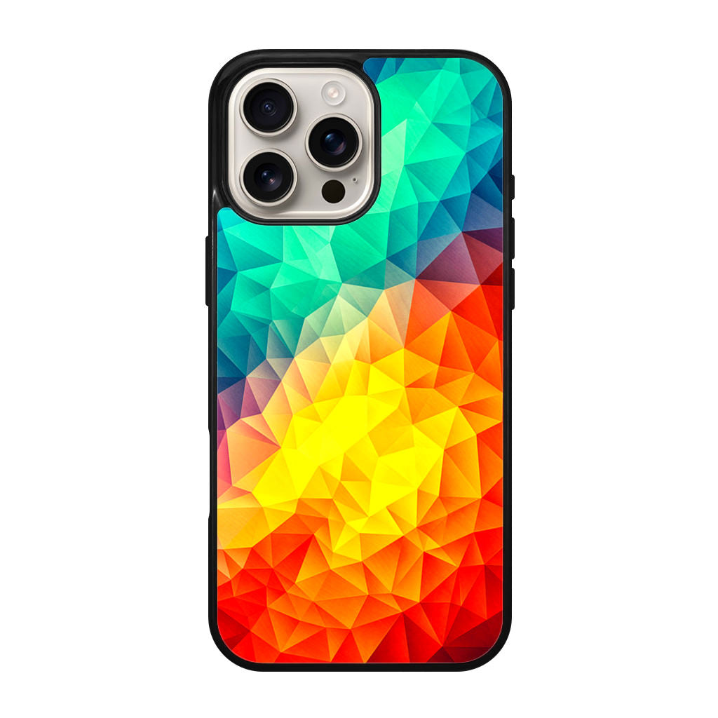 Abstract Multicolor Cubism Painting iPhone 16 Pro / 16 Pro Max Case