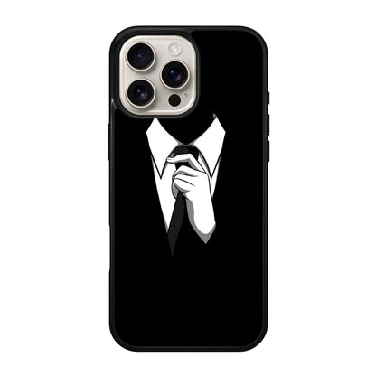 Anonymous Black White Tie iPhone 16 Pro / 16 Pro Max Case