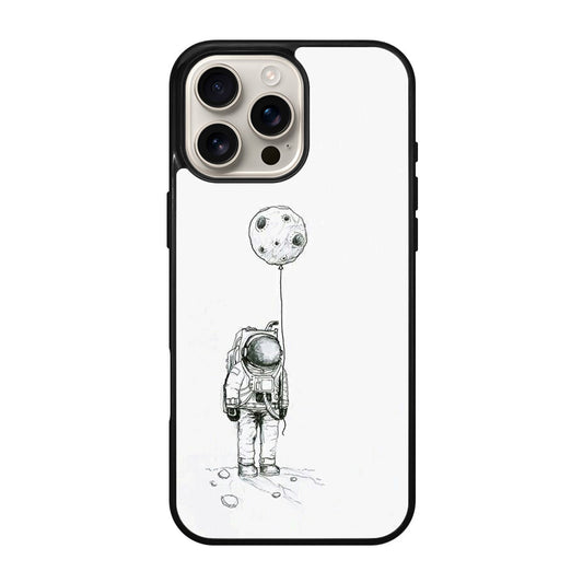 Astronaut Moon Balloon iPhone 16 Pro / 16 Pro Max Case