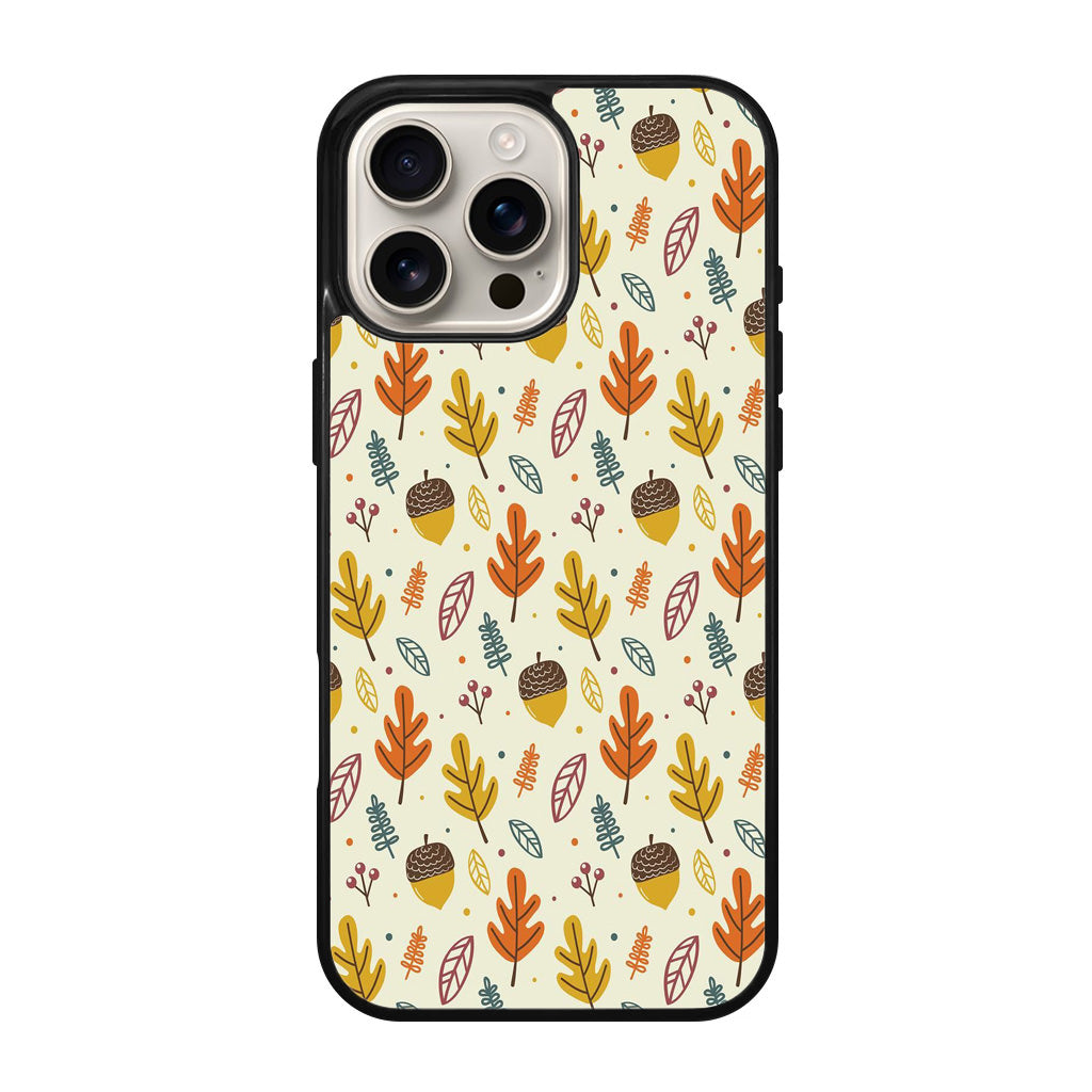 Autumn Things Pattern iPhone 16 Pro / 16 Pro Max Case