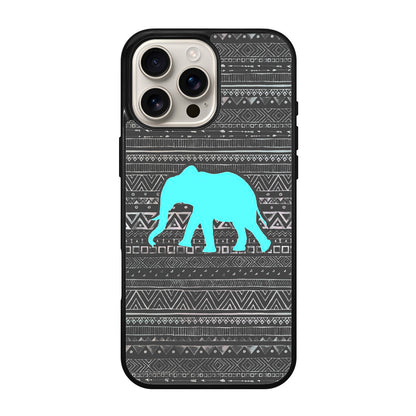 Aztec Elephant Turquoise iPhone 16 Pro / 16 Pro Max Case