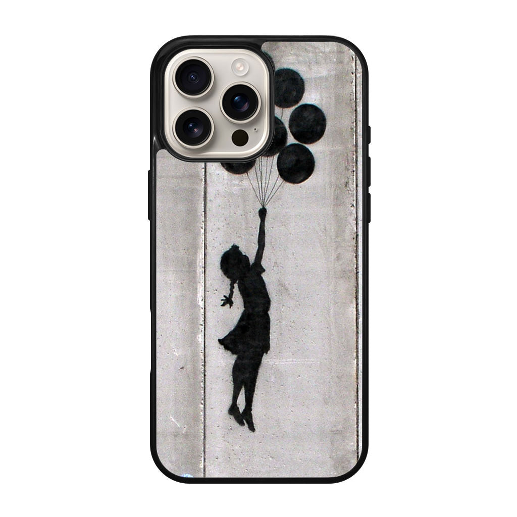 Banksy Girl With Balloons iPhone 16 Pro / 16 Pro Max Case