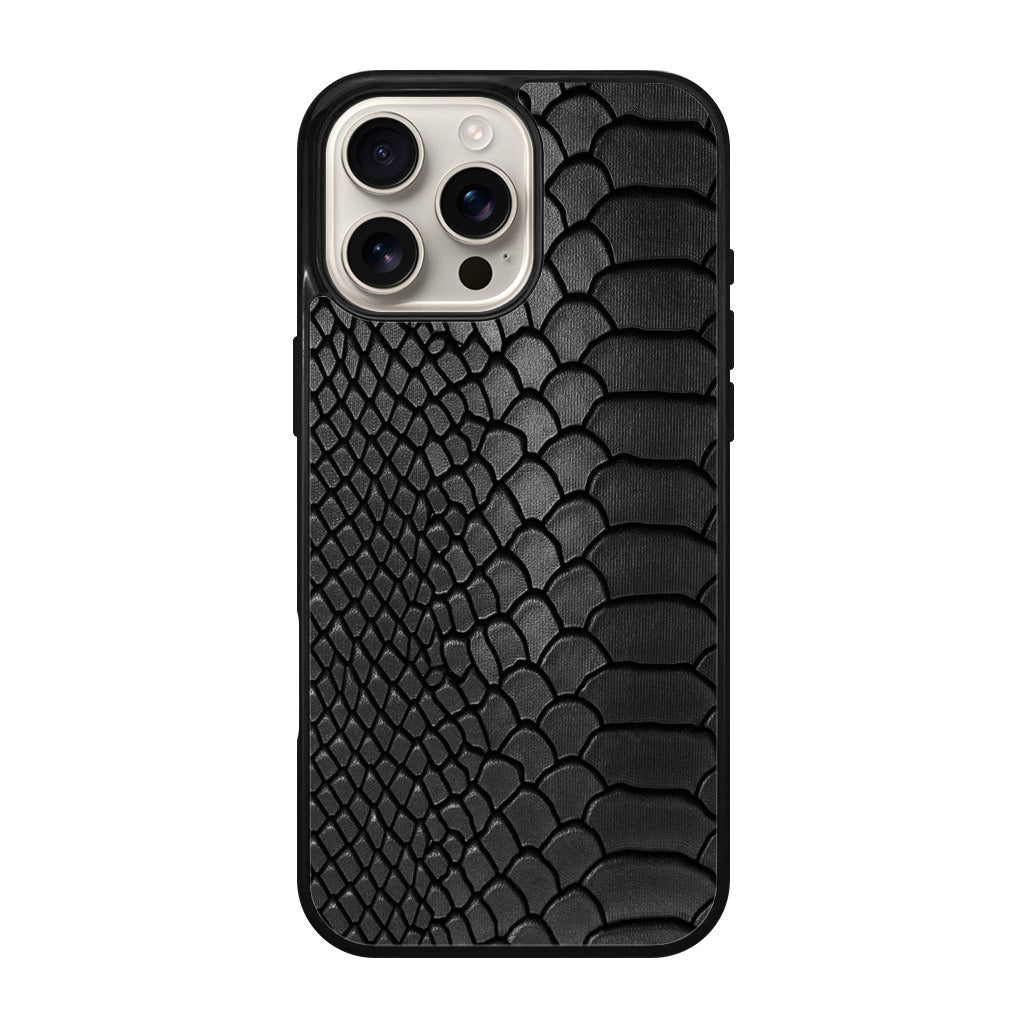 Black Snake Skin Texture iPhone 16 Pro / 16 Pro Max Case