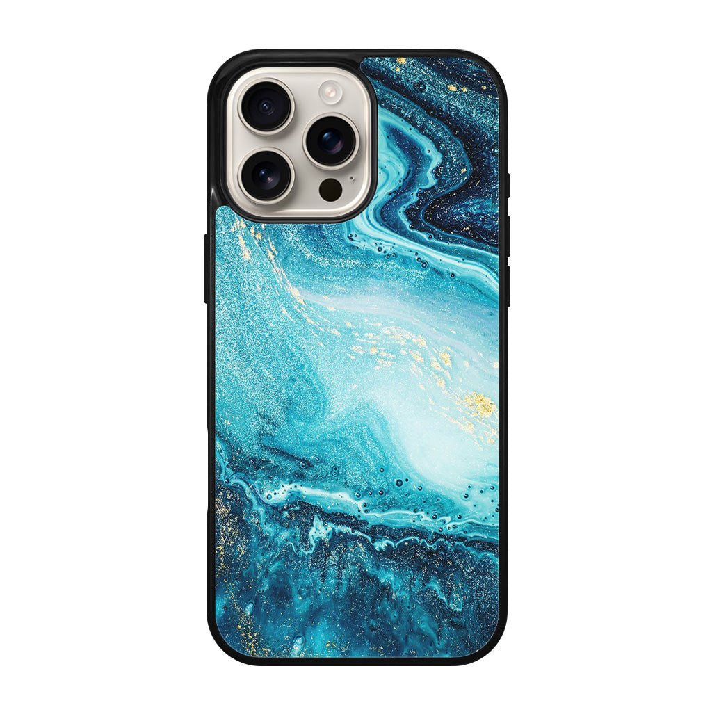 Blue Water Glitter iPhone 16 Pro / 16 Pro Max Case