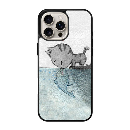 Cat Fish Kisses iPhone 16 Pro / 16 Pro Max Case