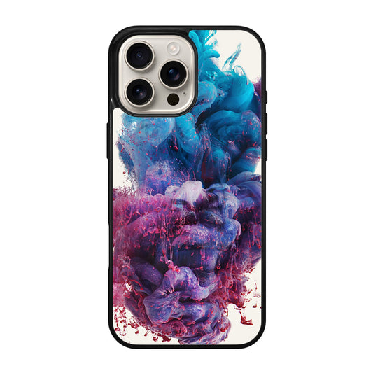 Colorful Dust Art on White iPhone 16 Pro / 16 Pro Max Case